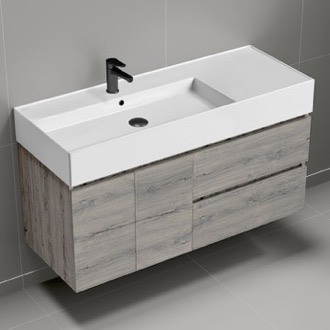 Bathroom Vanity Modern Bathroom Vanity, Wall Mounted, 48